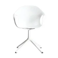 kristalia - fauteuil elephant en plastique, polyuréthane laqué couleur blanc 60 x 62 85 cm designer neuland made in design