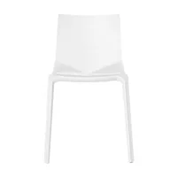 kristalia - chaise empilable en plastique, fibre de verre couleur blanc 60 x 49 79 cm designer lucidipevere studio made in design