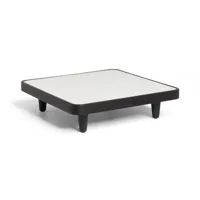 fatboy - table basse paletti en plastique, polyéthylène recyclé couleur gris 79.26 x 22.5 cm made in design