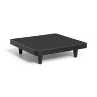 fatboy - table basse paletti en métal, polyéthylène recyclé couleur noir 73.43 x 22.5 cm made in design