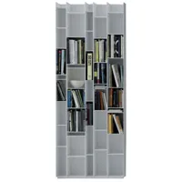 mdf italia - bibliothèque random en bois, fibre de bois laqué couleur blanc designer neuland made in design