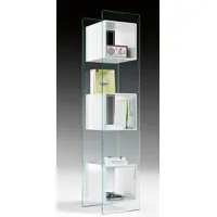 fiam - bibliothèque magique en verre couleur transparent 117.45 x 172 cm designer studio klass made in design