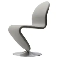 verpan - chaise rembourrée 123 en tissu, mousse de caoutchouc couleur beige 57 x 50 86 cm designer verner panton made in design