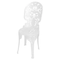 seletti - chaise industry garden en métal, aluminium couleur blanc 40 x 53.13 92 cm designer studio job made in design