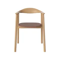 bolia - fauteuil swing en bois, chêne massif fsc couleur bois naturel 55 x 70.74 74.5 cm designer henrik sørig thomsen made in design