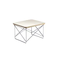 vitra - table d'appoint occasional ltr en plastique, hpl couleur blanc 40.41 x 25 cm designer charles & ray eames made in design