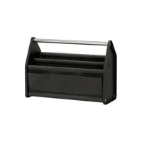 vitra - organiseur de bureau locker box en tissu, polyester recyclé couleur noir 46.5 x 36.79 33 cm designer konstantin grcic made in design
