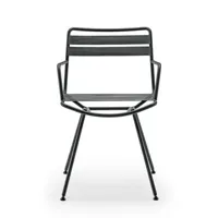zanotta - fauteuil dan en tissu, sangles élastiques polyester couleur gris 52.5 x 68.68 82.5 cm designer patrick norguet made in design