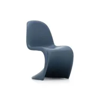 vitra - chaise enfant panton chair en plastique, polypropylène teinté couleur bleu 37.5 x 52.41 62.8 cm designer verner made in design