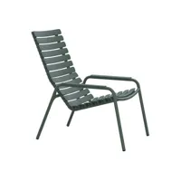 houe - fauteuil lounge reclips vert 58.5 x 92.29 92.5 cm designer henrik  pedersen plastique, plastique recyclé