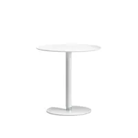 kristalia - table d'appoint push the button en matériau composite, fenix-ntm® couleur blanc 60 x cm designer lucidipevere studio made in design