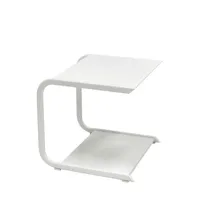 emu - table d'appoint holly en métal, inox couleur blanc 44 x 53.97 43 cm made in design