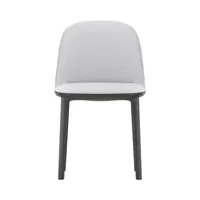 vitra - chaise rembourrée softshell chair gris 49 x 64.63 82.5 cm designer ronan & erwan bouroullec tissu, polyamide renforcé de fibre verre
