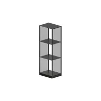 zeus - etagère tristano en métal, acier couleur noir 64.63 x 116 cm designer maurizio peregalli made in design