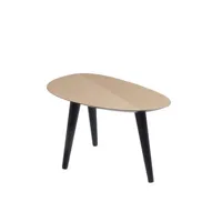 zanotta - table basse tweed mini en bois, bois plaqué rouvre couleur naturel 66.49 x 44 cm designer studio garcia cumini made in design