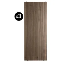 string furniture - etagère system en bois, contreplaqué de noyer aggloméré couleur bois naturel 78 x 110 20 cm designer nils strinning made in design