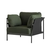 hay - fauteuil rembourré can en tissu, plumes couleur vert 79.58 x 97 82 cm designer ronan & erwan bouroullec made in design