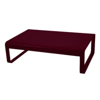 fermob - table basse bellevie en métal, aluminium laqué couleur violet 76.97 x 36 cm designer pagnon & pelhaître made in design