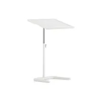 vitra - table d'appoint nestable en plastique, polyuréthane couleur blanc 50 x 50.92 57.4 cm designer jasper morrison made in design