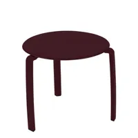 fermob - table d'appoint alizé en métal, aluminium couleur violet 54.51 x 44 cm designer pascal mourgue made in design