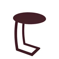 fermob - table d'appoint alizé en métal, aluminium couleur violet 56.46 x 55.4 cm designer pascal mourgue made in design