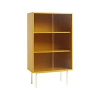 hay - cabinet colour en bois, panneau fibres de bois couleur jaune 75 x 39 130 cm designer muller van severen made in design
