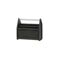 vitra - organiseur de bureau locker box en tissu, polyester recyclé couleur noir 36.5 x 18 33 cm designer konstantin grcic made in design