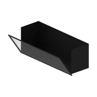 zeus - caisson easy irony en métal, acier couleur noir 100 x 31 36 cm designer maurizio peregalli made in design