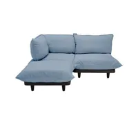 fatboy - canapé de jardin rembourré paletti bleu 120 x 90 cm tissu, tissu oléfine
