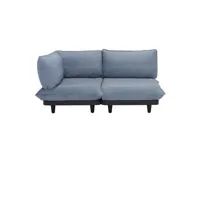 fatboy - canapé de jardin rembourré paletti bleu 120 x 90 cm tissu, tissu oléfine