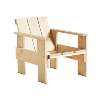 hay - fauteuil lounge crate bois naturel 58 x 77 64.5 cm designer gerrit rietveld bois, pin massif