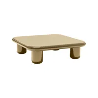 mogg - table basse bilbao en bois, bois alvéolaire laqué couleur beige 120 x 31 cm designer dainellistudio made in design