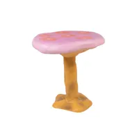 seletti - table ronde amanita en plastique, fibre de verre couleur multicolore 70 x 73 cm designer marcantonio made in design
