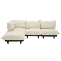 fatboy - canapé de jardin rembourré paletti blanc 280 x 190 45 cm tissu, tissu oléfine
