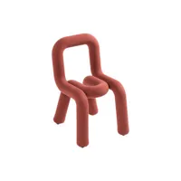 moustache - chaise enfant bold - marron - 52 x 32 x 36 cm - designer big game - tissu, mousse