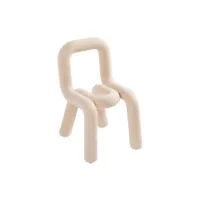 moustache - chaise enfant bold - beige - 52 x 32 x 36 cm - designer big game - tissu, mousse