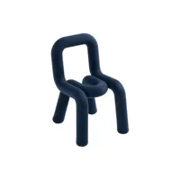 moustache - chaise enfant bold - bleu - 52 x 32 x 36 cm - designer big game - tissu, mousse