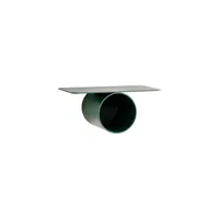 raawii - etagère pipeline en métal, aluminium couleur vert 37 x 20 16.4 cm designer nicholai wiig-hansen made in design
