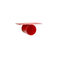 raawii - etagère pipeline en métal, aluminium couleur rouge 37 x 20 16.4 cm designer nicholai wiig-hansen made in design