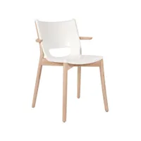 alessi - fauteuil poêle collection blanc 56 x 53.5 81 cm designer philippe starck métal, acier coloré à la résine époxy