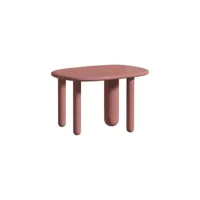 driade - table basse tottori en bois, bois massif laqué couleur marron 630 x 440 400 cm designer kateryna  sokolova made in design