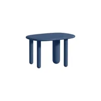 driade - table basse tottori en bois, bois massif laqué couleur bleu 630 x 440 400 cm designer kateryna  sokolova made in design