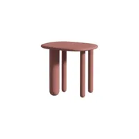 driade - table d'appoint tottori en bois, bois massif laqué couleur marron 540 x 440 500 cm designer kateryna  sokolova made in design