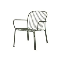 &tradition - fauteuil lounge thorvald en métal, acier couleur vert 72 x 75 76 cm designer space copenhagen made in design