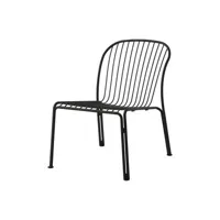 &tradition - fauteuil lounge thorvald en métal, acier couleur noir 60 x 75 76 cm designer space copenhagen made in design