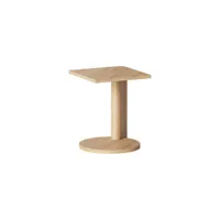 kann design - table d'appoint galta en bois, placage chêne couleur bois naturel 38 x 47 cm designer cluzel / pluchon made in design