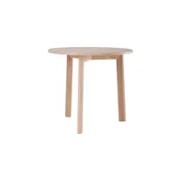 kann design - table galta en bois, placage frêne couleur bois naturel 80 x 0.1 72 cm designer cluzel / pluchon made in design