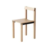 kann design - chaise tal en bois, multiplis courbé plaqué chêne couleur bois naturel 40 x 44 80 cm designer léonard kadid made in design