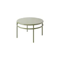 tolix - table basse t37 en métal, acier inoxydable couleur vert 80 x 49.5 cm designer studio made in design