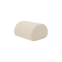 ferm living - pouf d'extérieur rouli en tissu, mousse pu haute résilience couleur blanc 38 x 67 60 cm made in design